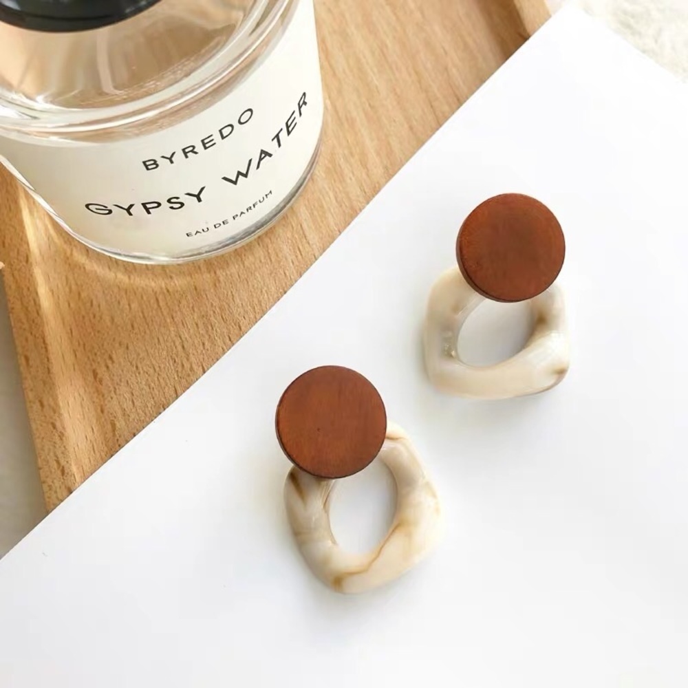 New tortoises/wood Earrings